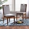 Baxton Studio Octavia ModernGrey Fabric Upholstered and Walnut Brown Finished Wood Dining Chair Set(2PC) PR 195-2PC-12143-ZORO - alternate 1